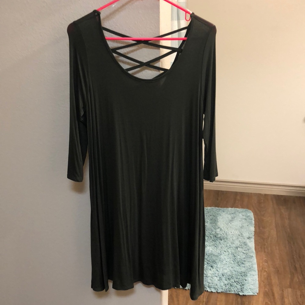 Olive colored dress